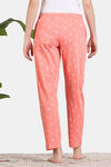 Zivame Scribbled Meadows Knit Cotton Pyjama - Desert Flower — thumbnail 4